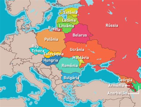 mapa europa leste